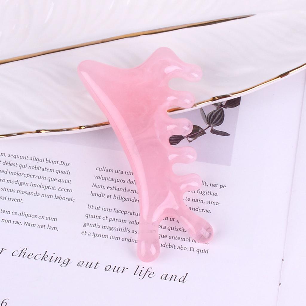 Multifunctional Resin 4 In 1 Scraping Gua Sha Massage Comb For Relaxation Skin Care And Body Therapy