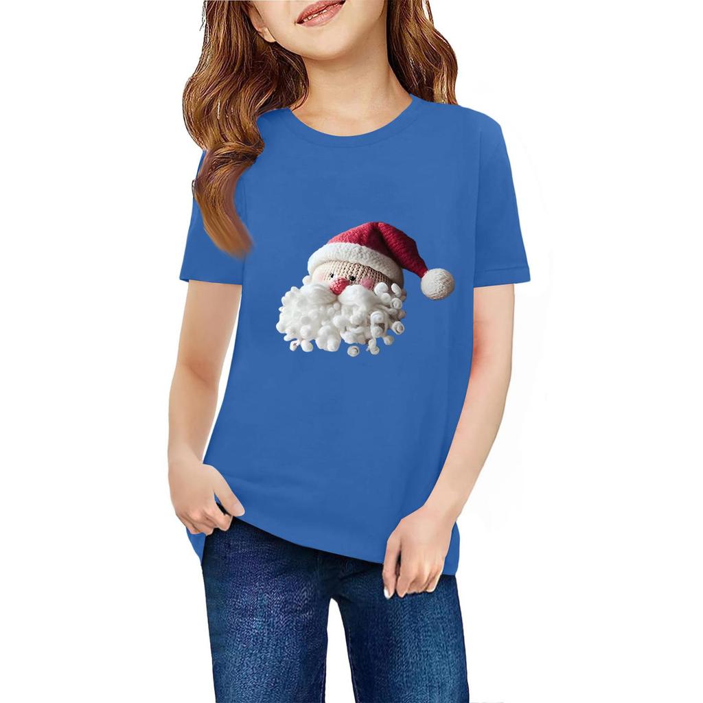 Children's Short Sleeve Neck T-Shirt Animal Print Daily Casual Top