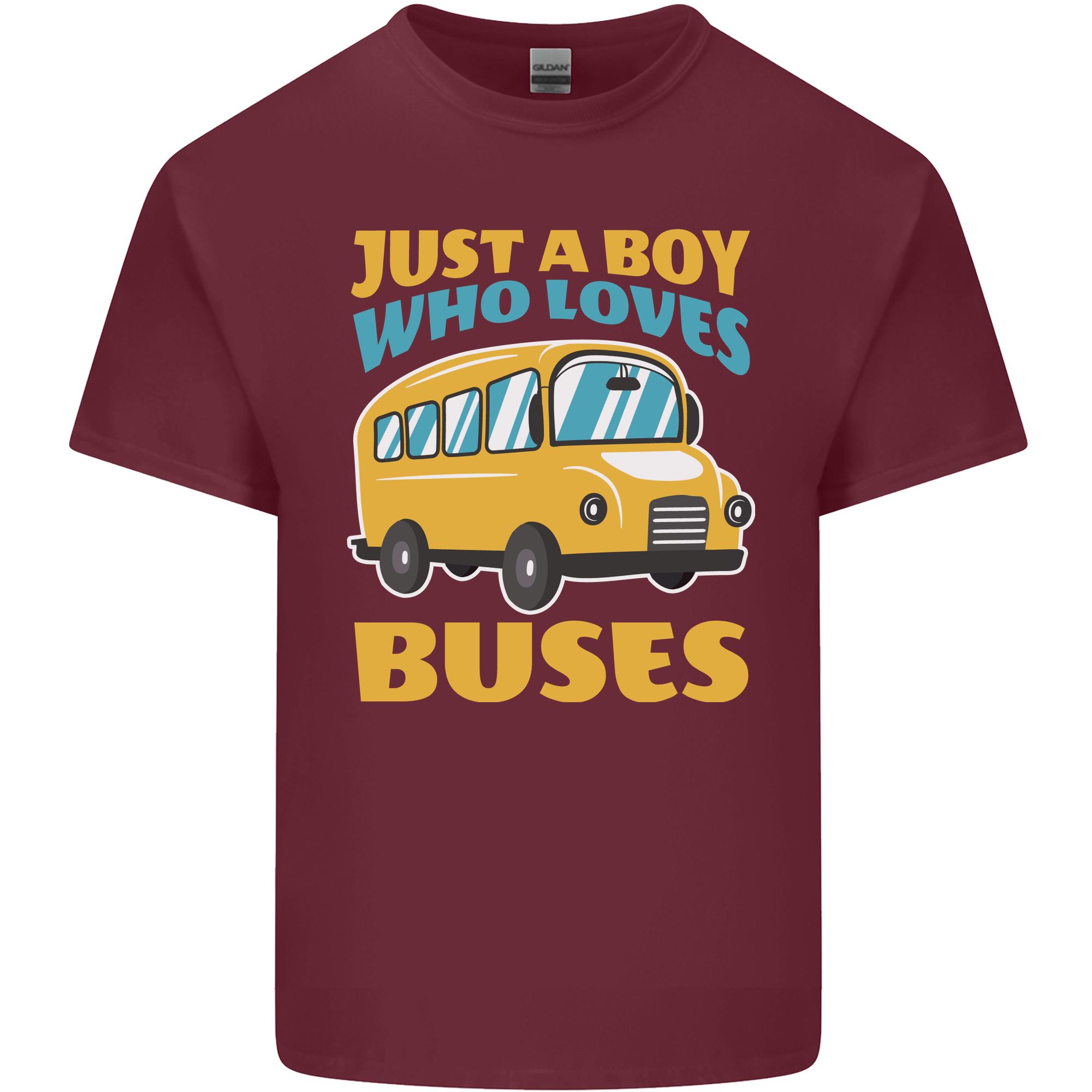 Just a Boy Who Loves Buses Bus Unisexs Light Cotton TShirt S