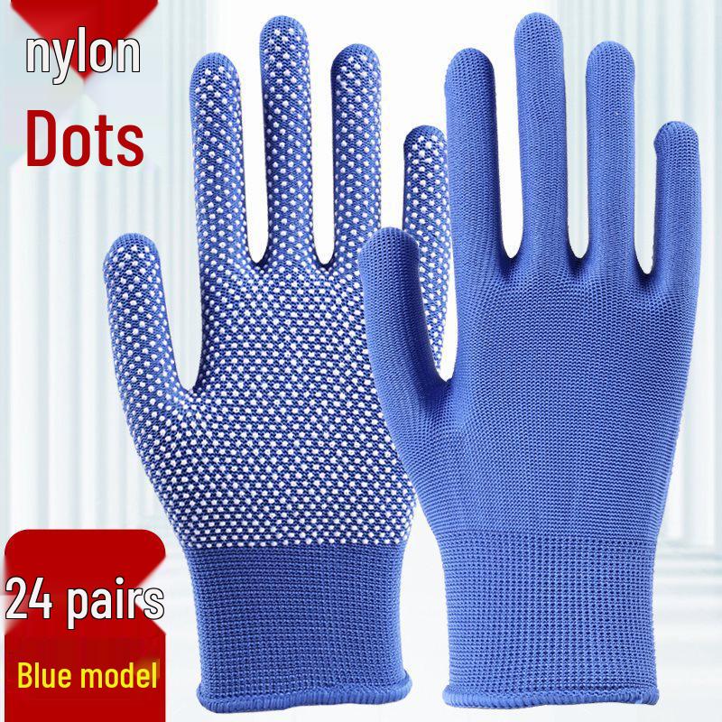 Breathable Non-Slip Nylon Work Gloves - Sun Protection, Thin & Durable for Summer, Handling, Riding, Men & Women