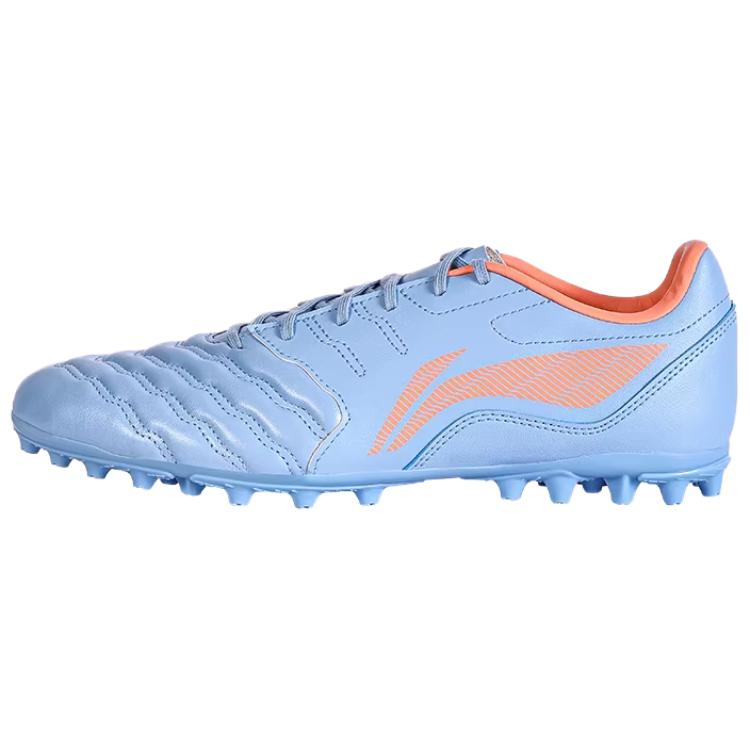 

Li Ning Удобный Минималистичный MG (Резиновый короткий стержень) Амортизирующие нескользящие износостойкие футбольные бутсы Унисекс кроссовки Новый-Аврора-Синий YSFU003-19 39