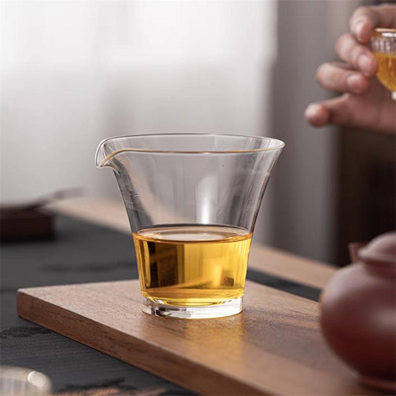 230ml Heat-resistant Glass Tea Pitcher Fair Cup Tea Mug Household Chahai Kungfu Tea Set Accessories Coffee Pitcher