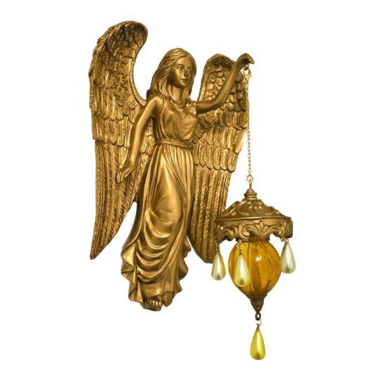 

Vintage Wall Lamp Mermaid/Fairy/Angel/Goddess Night Light Decorative Wall Sconce for Bedroom Living Room Hotel Restaurant 19cm D