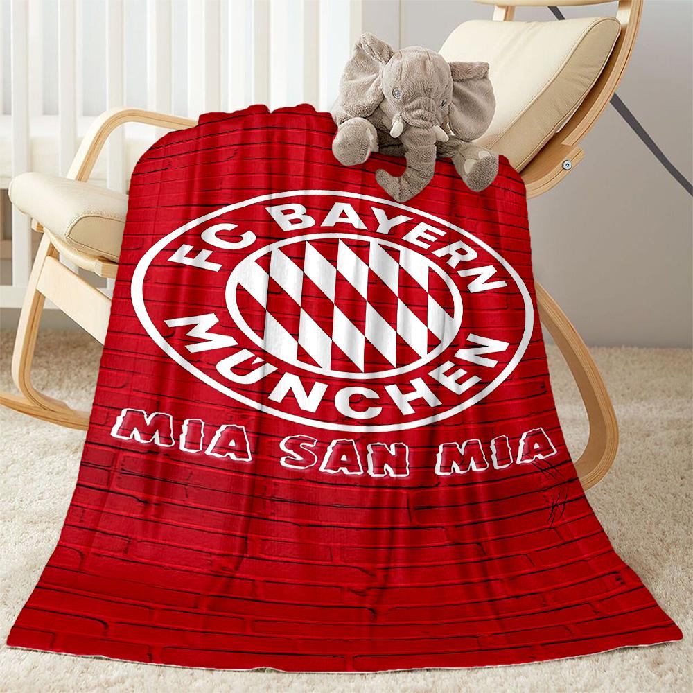 Bayern Munich Blanket Ultra-Soft Suitable for Chair Couch Picnics for All Seasons Digital Print Gift for Travel Home Birthdays