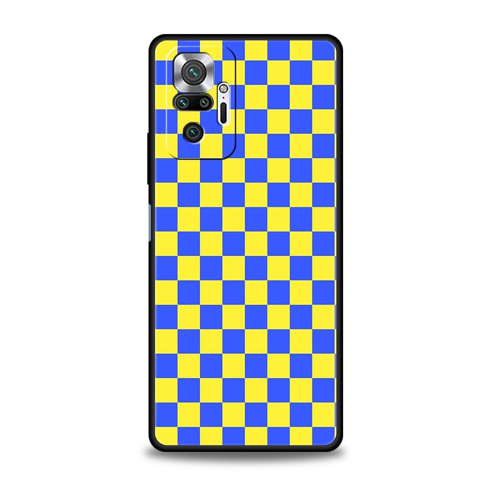 Phone Case For Xiaomi Redmi Note 14 13 12 5G 11 10 Pro Plus 4G 9S 9 14C 13C 12C 10C 9C 9A Cover Retro Classic Chess Board Grid