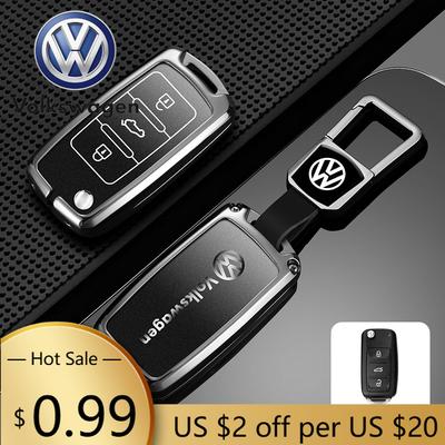 For VOLKSWAGEN VW Style Car Key Case Cover For VW Volkswagen Polo Tiguan Passat B5 B6 B7 Golf 4 5 6 MK6 Jetta Lavida
