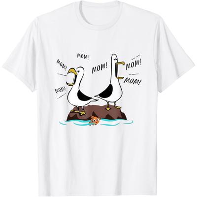 Mom Mom Mom Seagull Family Mother T-Shirt