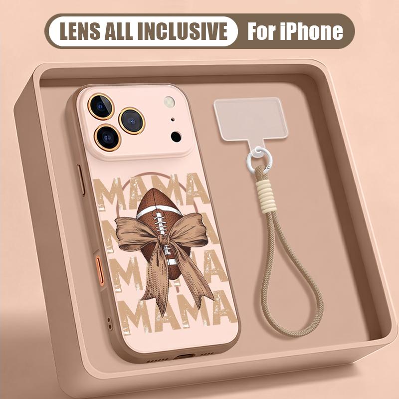 Floral Pattern Hand Strap Case For iPhone 17 Pro Max Hybrid TPU+PC Magnetic For Magsafe Matte Cover For iPhone 16 15 14 13 Pro Max