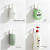 Wall-mounted Hand Sanitizer Holder Without Drilling - Bath Shampoo and Body Wash Storage Stand - Simple Plastic Hanging Rack