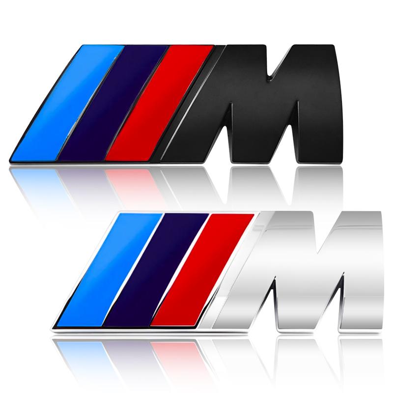 1 stk Metall M LOGO Merke Bil Grill Bil Skjerm Karosseri Bagasjerom Dekorasjonsklistremerke For BMW E90 E60 F10 F30 E46 G20 X1 X3 X4 X5 X6 E70 F20 E39 E92 E63