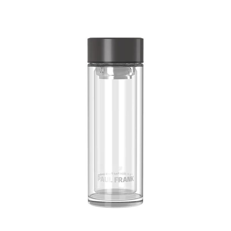 Paul Frank High Borosilicate Glass Water Bottle with Tea Infuser and Sleeve