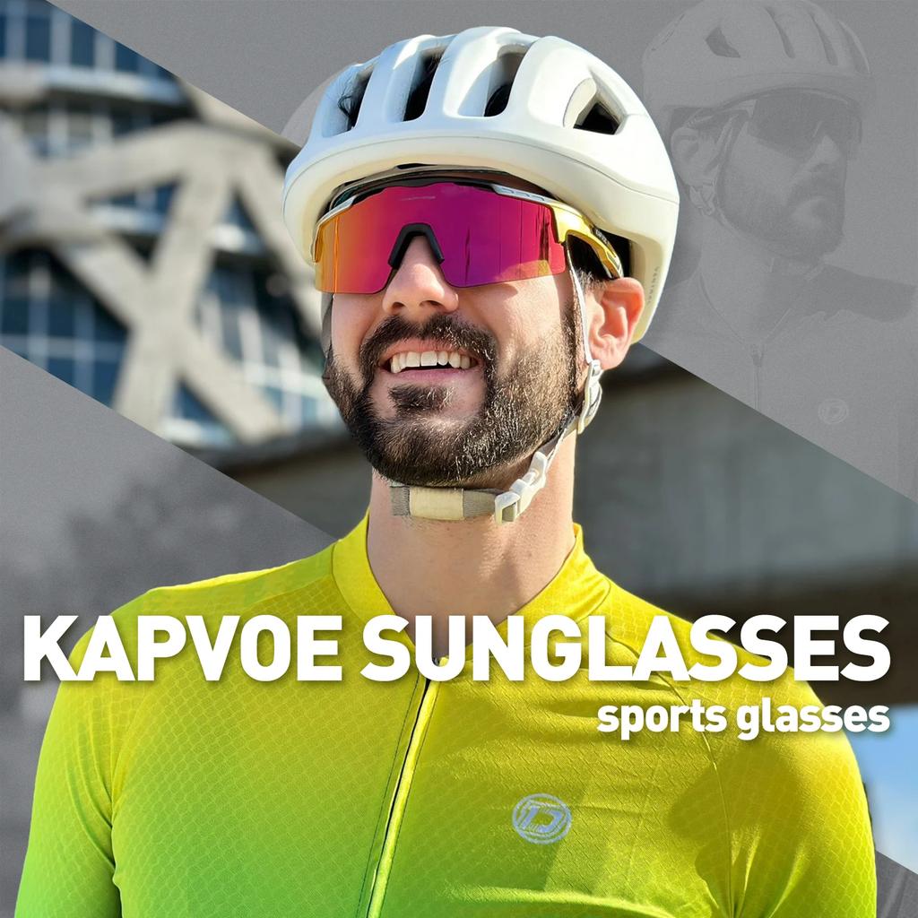 Kapvoe Fotochromische Fietsbril MTB Rijden Schaatsen Zonnebril UV400 Gepolariseerde Visbril Man Vrouw Fiets Fietsbril