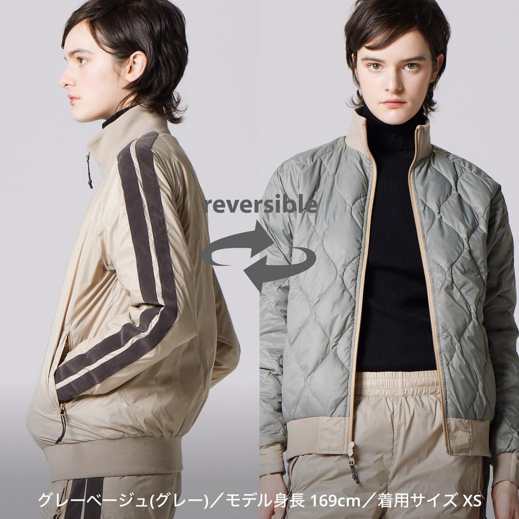 Taion Unisex Japan Special Track Down Jacket JK13JS Gray Beige Size L (Gray),