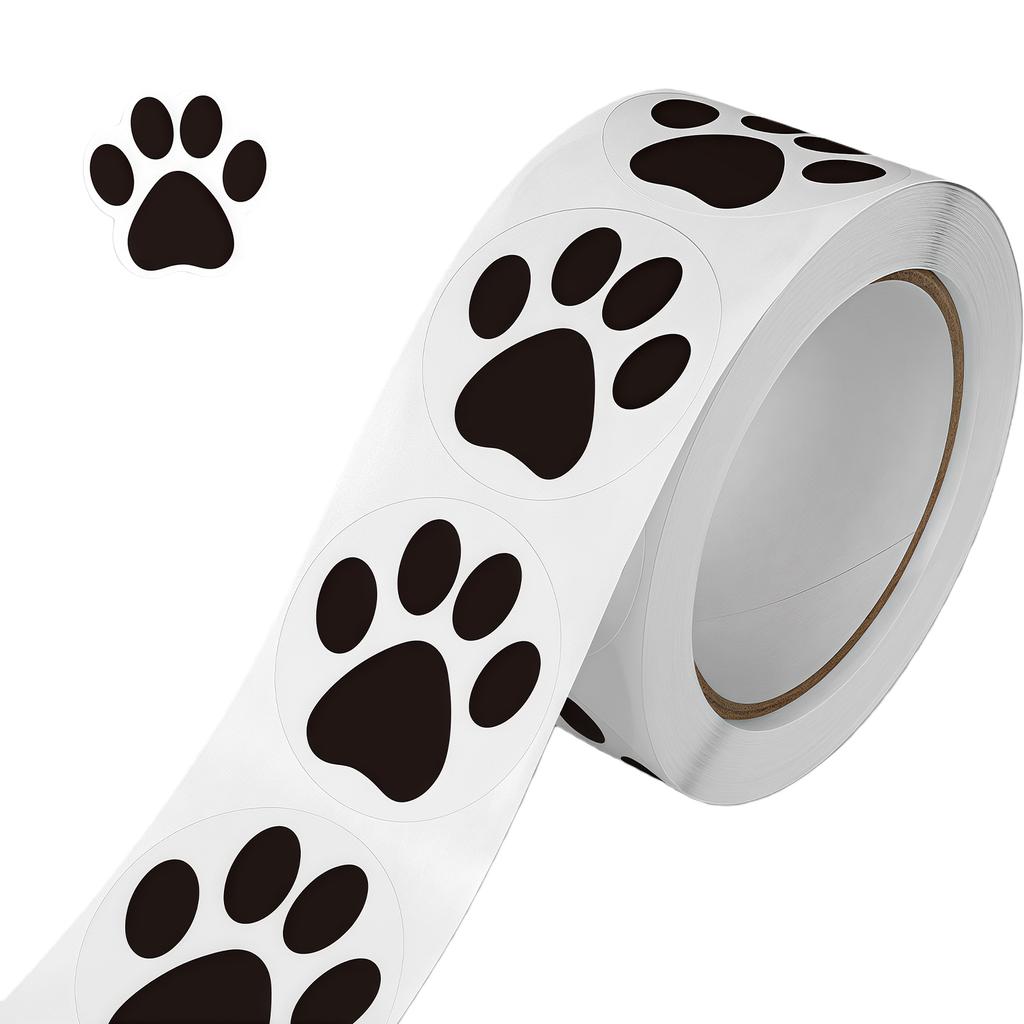 Tear Proof Dog Paws Sticker Adhesive Water Resistant Safe Decoration for Office Use Pet Accessories Art Projects