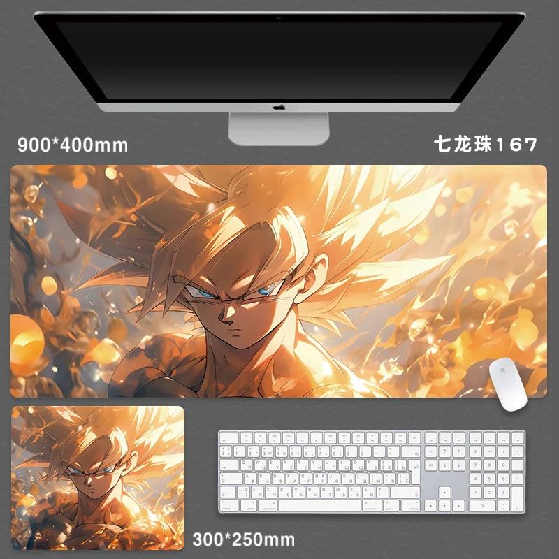 High Quality Japanese Animation Seven Dragon Ball Mouse Pad Oversized Boys Animation Two-dimensional E-sports Game Computer Keyboard Student Desk Pad