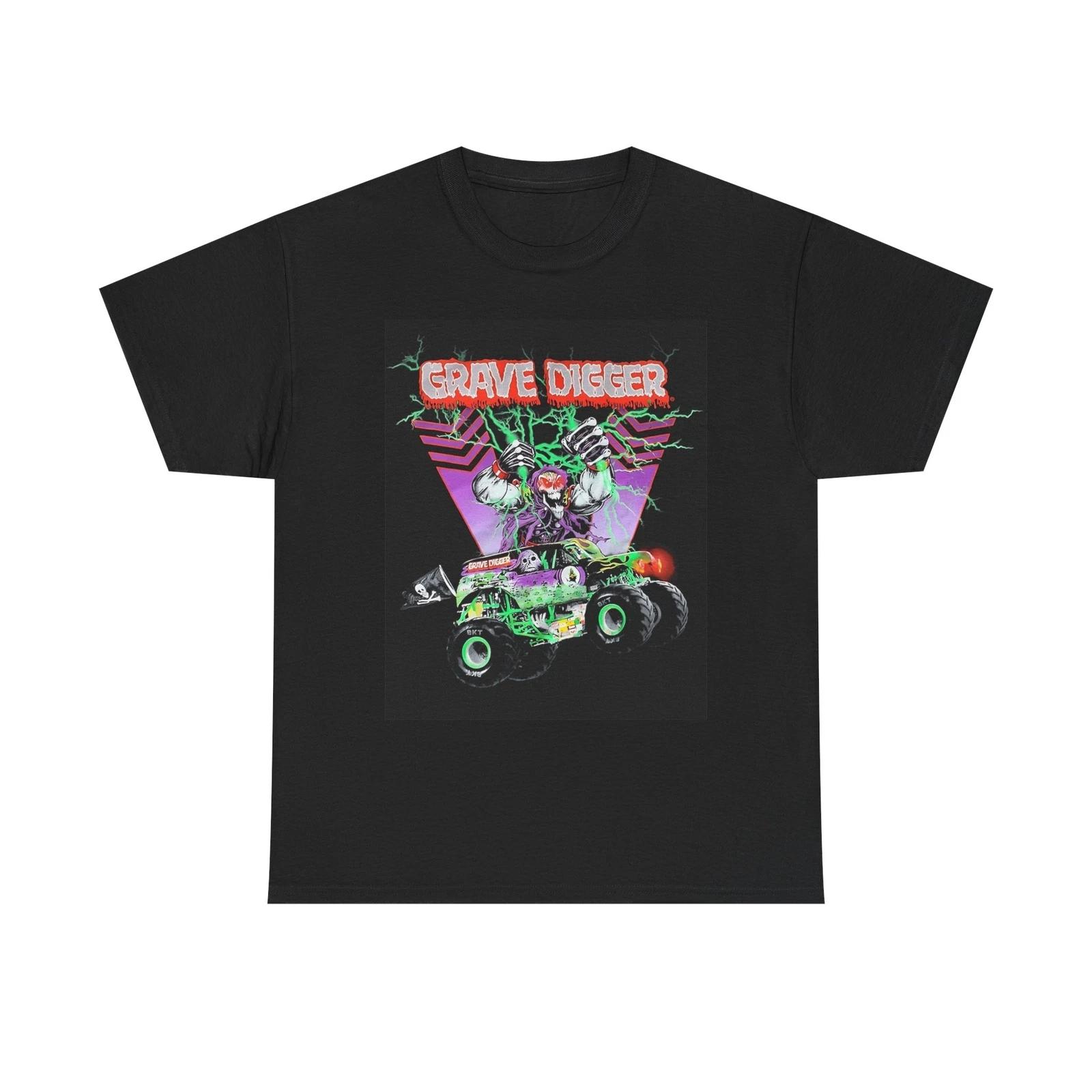 Men s and Women s T-shirts Monster Truck Graphic L