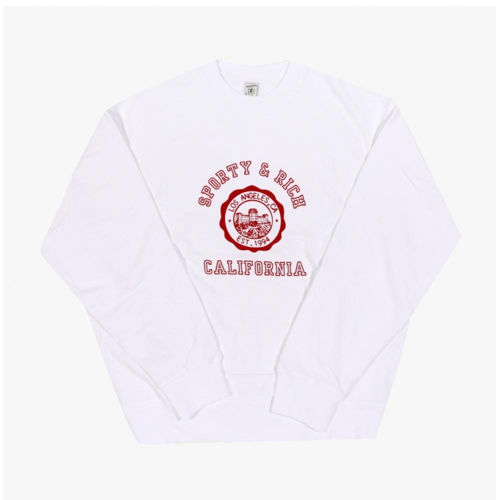 Sporty   Rich Unisex Sweatshirt California Emblem Wh01