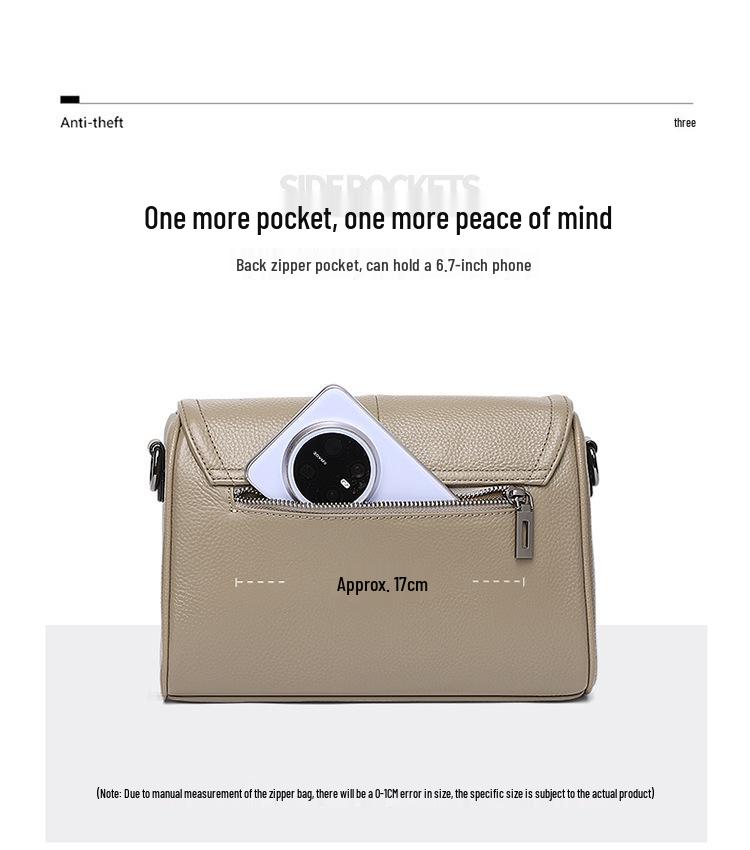 2025 Women's Large Capacity Soft Leather Crossbody Backpack with Magnetic Buckle Flap