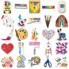 50 Graffiti Stickers: Creative, Artistic Decorations for Stationery, Suitcases, and Water Cups
