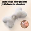 Plush Dog Chew Toy Squeaky Bone Toy, Soft Lamb Wool Chewing with Built-in Sound, Washable Interactive Fetch for Small Medium Dogs, Bite-Resistant