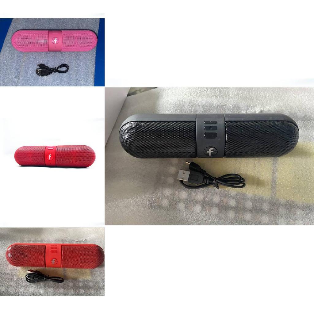 Capsule Pill Bluetooth Speaker With Wireless Card Support Portable Outdoor Audio Device
