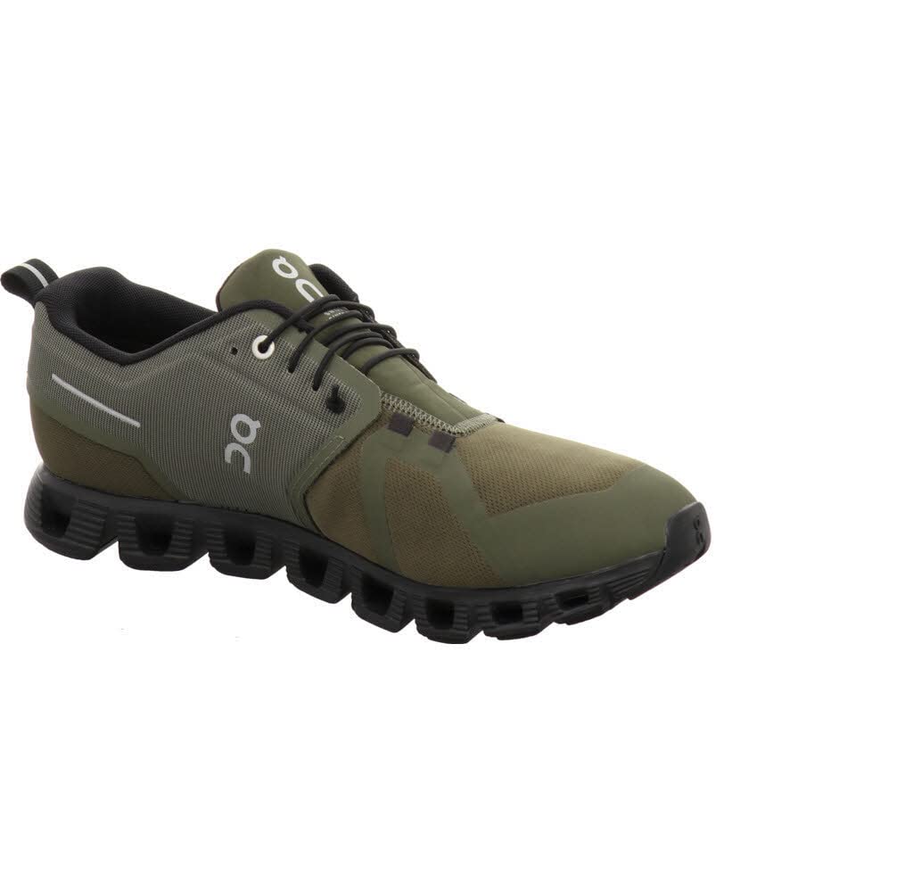 On Cloud 5 Waterproof Running Size D Men's Shoes, Olive/Black, 26.5cm