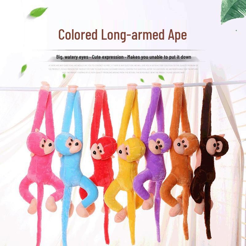 Colorful Long-Armed Hanging Monkey Plush Toy