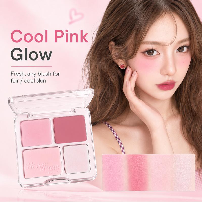 Xinxin love blush, high gloss, natural nude makeup, facial brightening, swelling, and repairing all-in-one disc