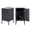 Bedside Tables Artiss Artissin Metal Locker Storage Shelf Filing Cabinet Cupboard Bedside Table Black