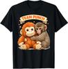 Cute Monkey Punch Panchi Kun Japan Monkey Team Punch T-Shirt