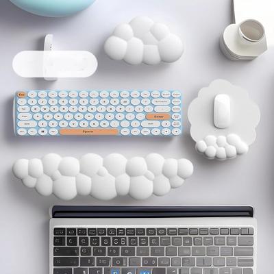 Wolkenform Handgelenkauflage Weiches Material Memory-Schaum PU-Unterseite Rutschfeste Gummiunterlage Büro Tastatur Maus Unterstützung Handgelenkauflage