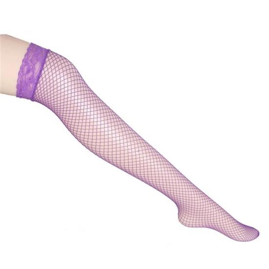 Dámské sexy průsvitné síťované punčochy s designem proti zadrhnutí Elasticita lichotivé siluetové punčochy pro každodenní párty a rande