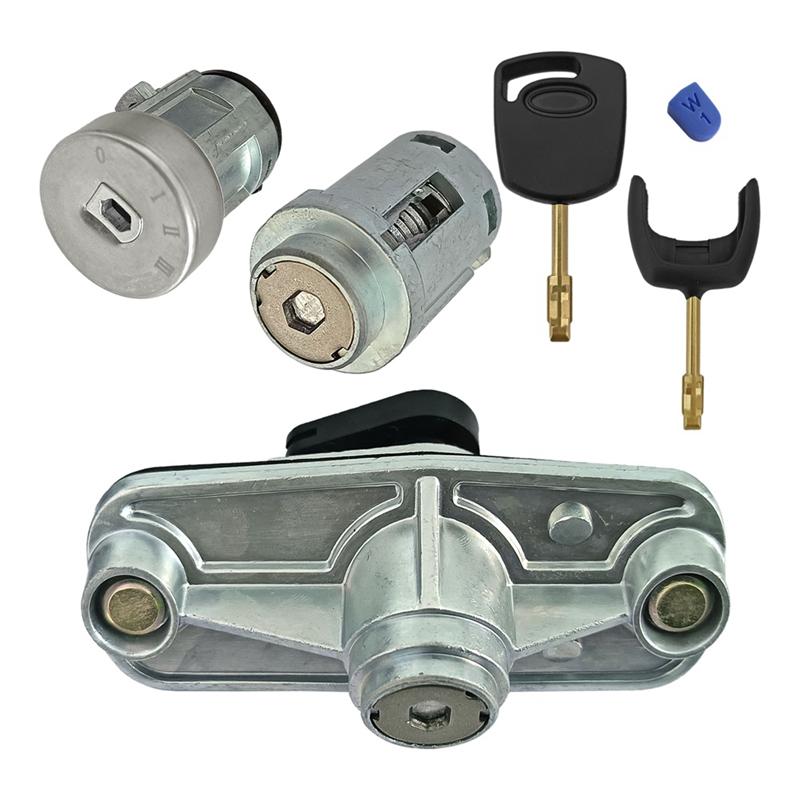 Car Lock Set Ignition Switch Door Lock Trunk Lock LK1S71F22050AA For Ford Mondeo 2001-2007