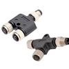 Wasserdichter Y-Typ-Splitter M8 Stecker Buchse Mit 1M Drahtkabel Gewindeanschluss für Kamera Monitor Medizinische E-Bikes