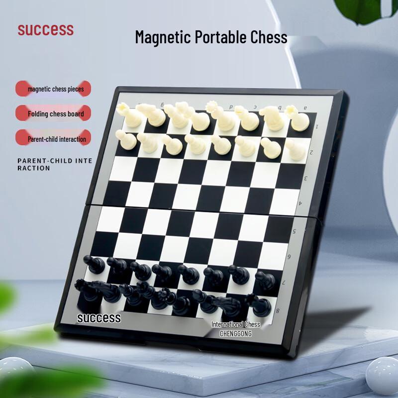 

Портативный магнитный международный шахматный набор One Size