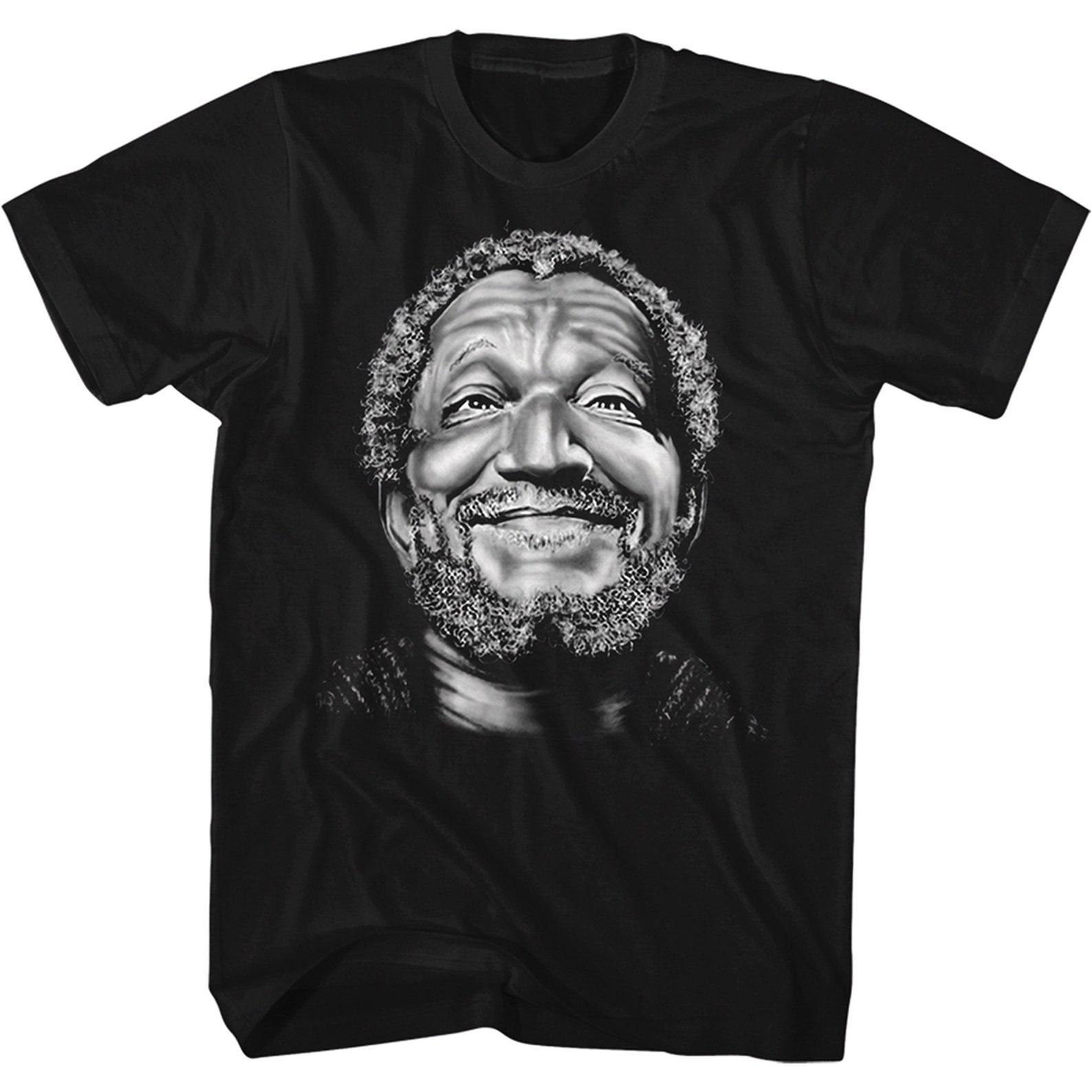 Redd Foxx Sanford and Son Smile Fred Black T-Shirt S