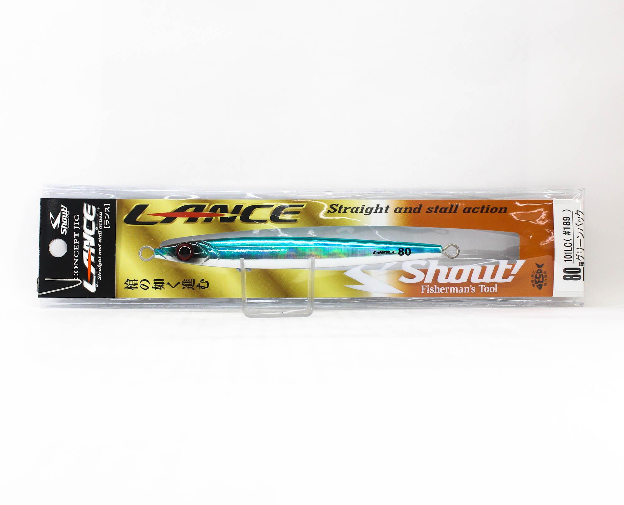 

Shout 101-LC Metal Jig Lance Slow Fall Long 80 grams 189 (5108)