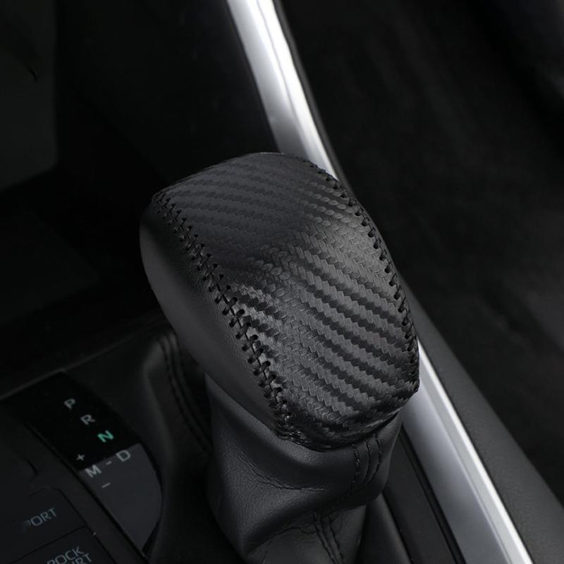 Pentru Toyota RAV4 XA50 2019 2020 2021 2022 2023 2024 Echipament de cusut de mână din piele naturală AT Carcasa de acoperire a mânerului manetei schimbătorului de viteze