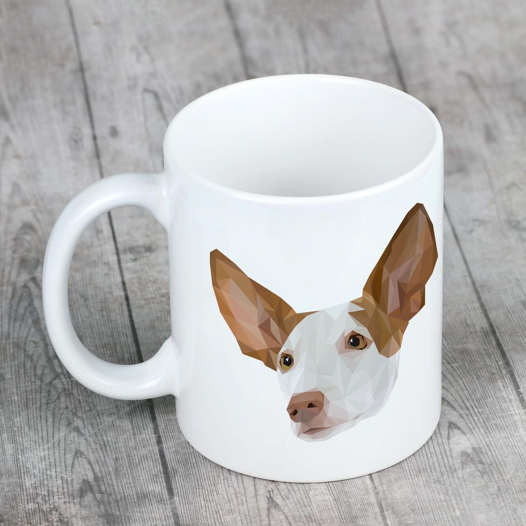 Podenco Z Ibizy, Podenco Ibicenco -Kubek Ze Zdjęciem I Napisem Geometryczny Pies Art-Dog