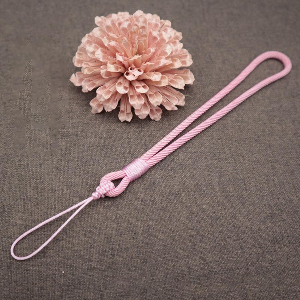 Simple Short Wrist Rope Handmade Phone Case Keychain Braided Rope Phone Lanyard  Phone Accessories