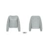 Women S V Neck Off Shoulder Knit Sweater Solid Color Casual