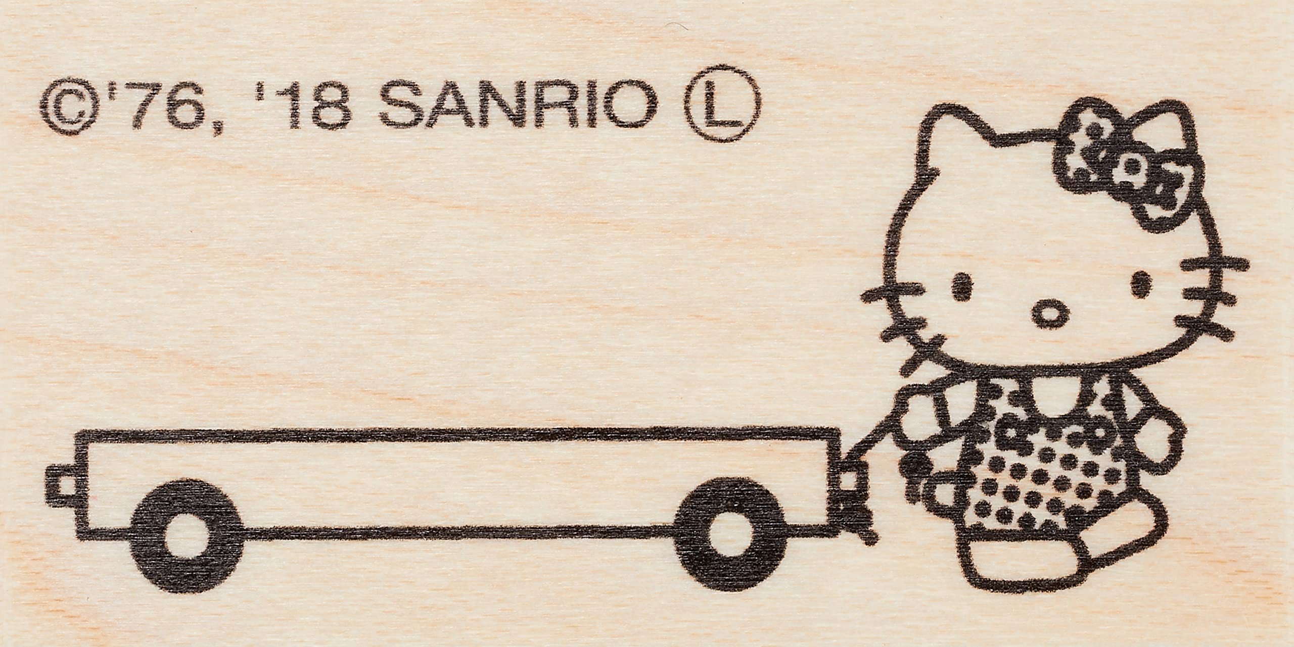 

Vectculture Штамп Гном Hello Kitty катается на Штампе Штамп Печать Kitty-03 Hello cart