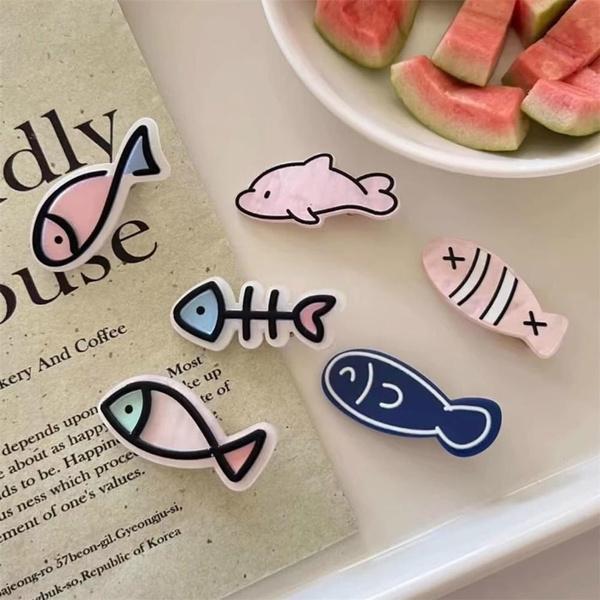 5 stücke Niedliche Kleine Fischgräte Haarnadel Stil Ente Mund Clip Design Sinn Bang Seite Clip Gebrochen Haar Clip Haar Zubehör