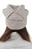 Centuria Viscose Cap with Shiny Finish, Beige Color