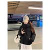 Down cotton-padded clothes for women's autumn and winter short large size loose cotton clothes for small people hooded warm casual jacket