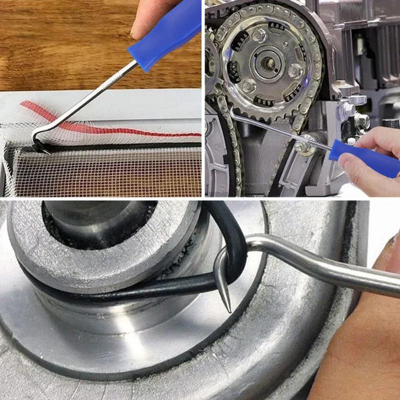 Oil Seal O-ring Removal Tool Car Long Pick and Hook Washer Puller Repair Tool Precision Screwdriver Set Auto Repair Parts