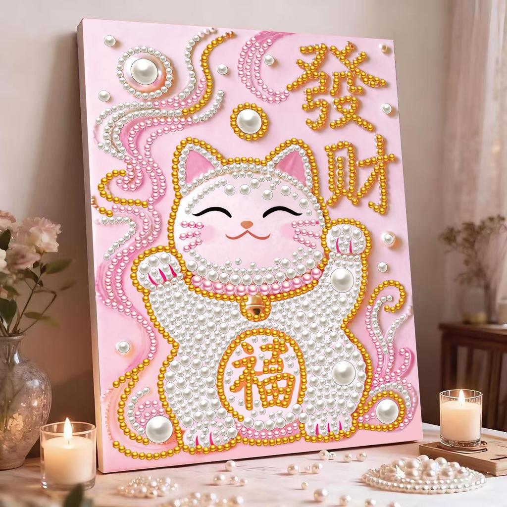 Year of The Horse Pearl Painting DIY God of Wealth Self-adhesive Handmade Sunflower Diamond Painting Wedding Decoration Painting for Friends