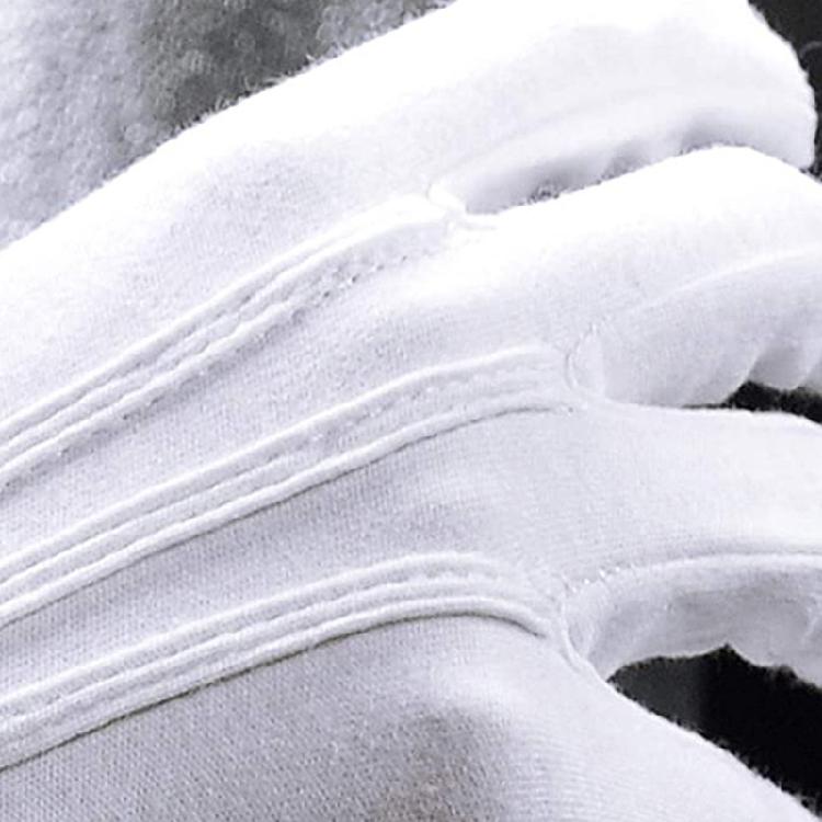 Classical White Gloves for Performances, Business Meetings, and Speeches Restaurant Waiter Waitress Cotton