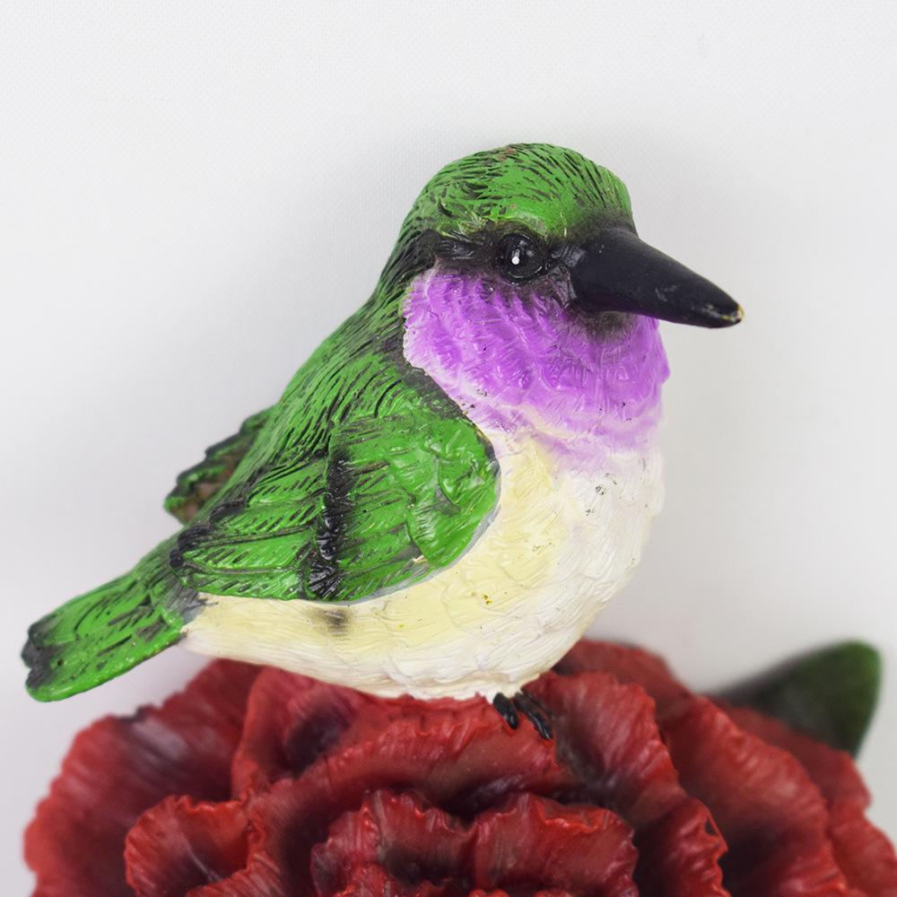 Solar LED Flower Bird Lights for Outdoor Courtyard, Balcony, Garden, and Camping with Sensor Activation.