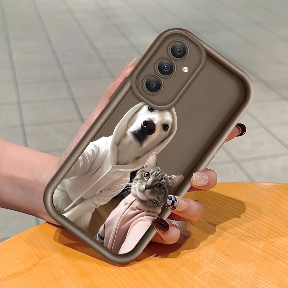 Coque de protection antichoc en silicone souple avec motif de dessin animé pour Huawei Honor Xiaomi Redmi Samsung